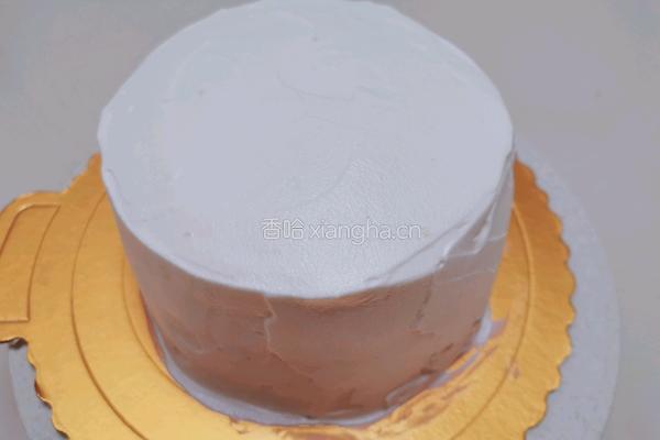 简单水果生日蛋糕芒果火龙果双拼的做法图解5