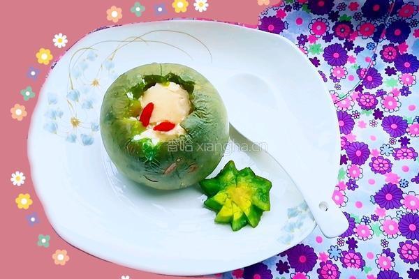 绿宝瓜蒸蛋