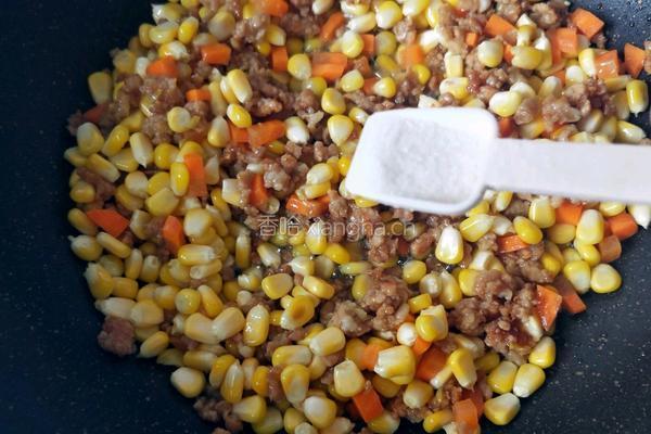 玉米粒炒肉沫的做法图解13