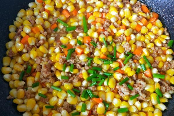 玉米粒炒肉沫的做法图解16