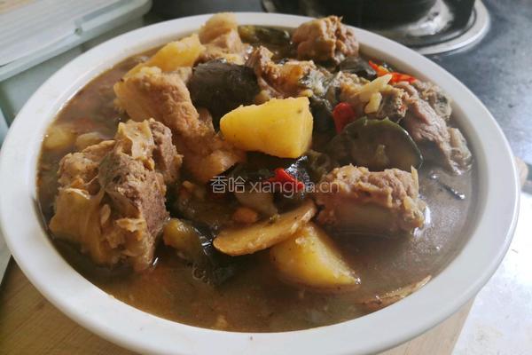 土豆炖排骨的做法图解13