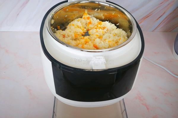 蒸南瓜糯米饭的做法图解7