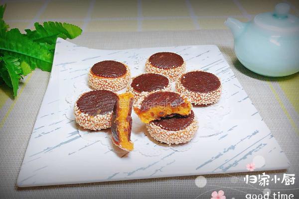南瓜糯米夹心饼