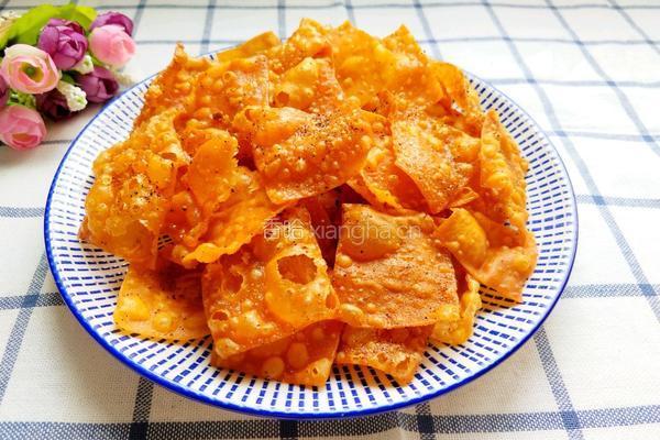 馄饨皮锅巴的做法图解9
