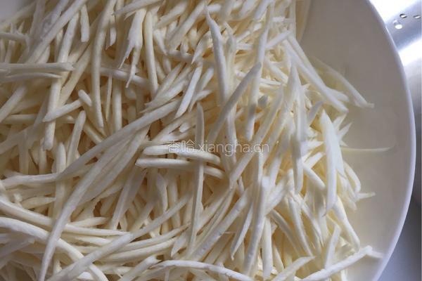 史上最嫩茭白肉丝的做法图解2