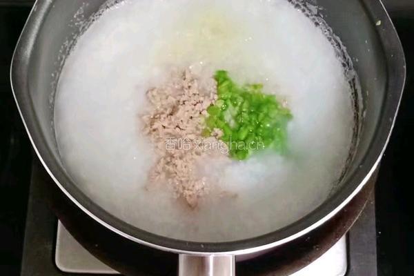 猪肉白菜粥 (宝宝辅食）的做法图解8