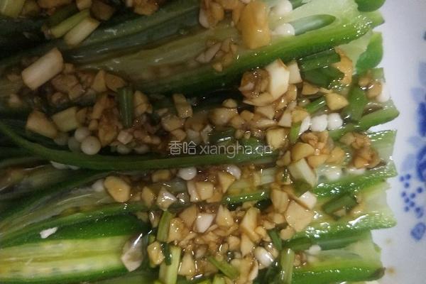 凉拌秋葵的做法图解6
