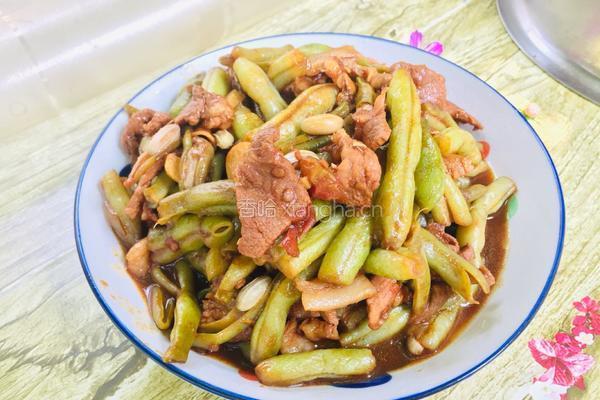 豆角炒肉的做法图解11