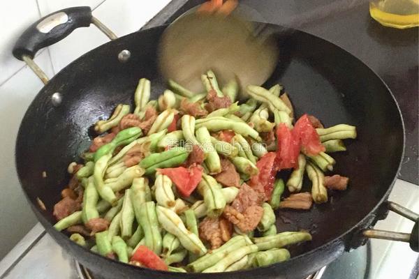 豆角炒肉的做法图解10