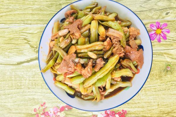 豆角炒肉的做法图解12