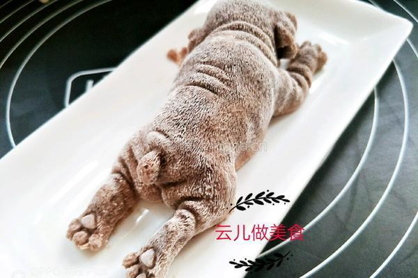 仿真沙皮狗慕斯的做法图解14