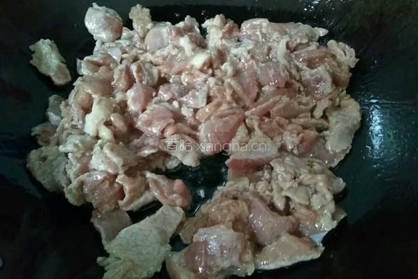 茭白炒肉片的做法图解5