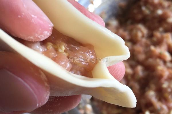 白菜猪肉虾仁水饺的做法图解10