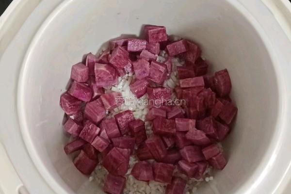 紫薯水果粥 (宝宝辅食）的做法图解4