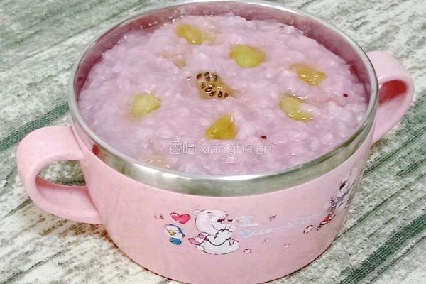 紫薯水果粥 (宝宝辅食）的做法图解12