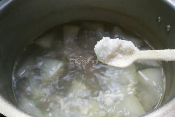 冬瓜花蛤肉片汤的做法图解7