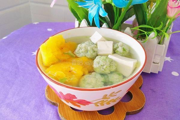 木瓜豆腐圆子汤的做法图解14