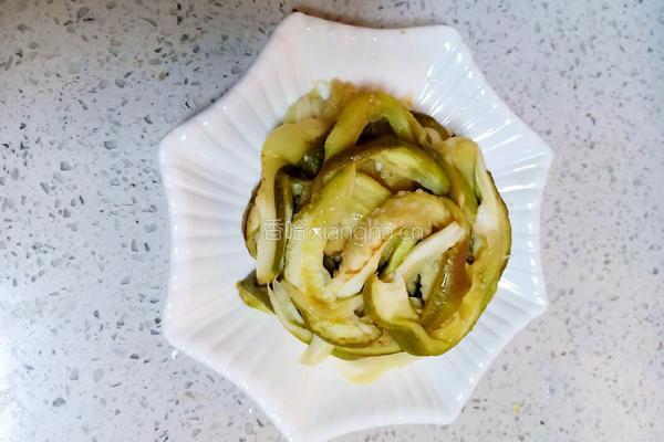 手撕凉拌茄子的做法图解4