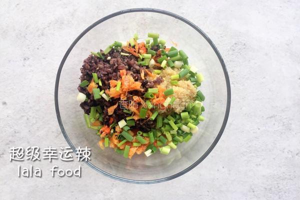 虾米藜麦杂粮鸡蛋饼的做法图解7