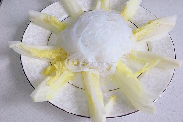 蒜蓉粉丝蒸娃娃菜的做法图解3