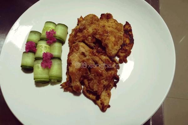香煎黑胡椒鸡脯肉的做法图解4