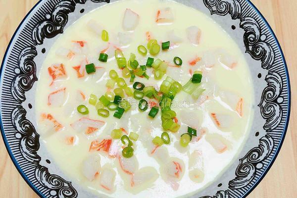 豆浆蟹柳蒸水蛋（经典粤菜）的做法图解12