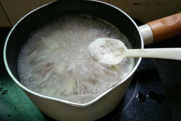 丝瓜肉末虾皮小面的做法图解10