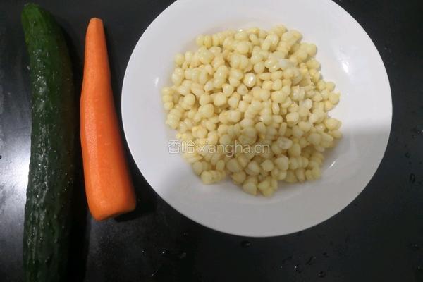 清炒素三丁的做法图解1