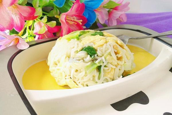 快手青菜鸡蛋面的做法图解17