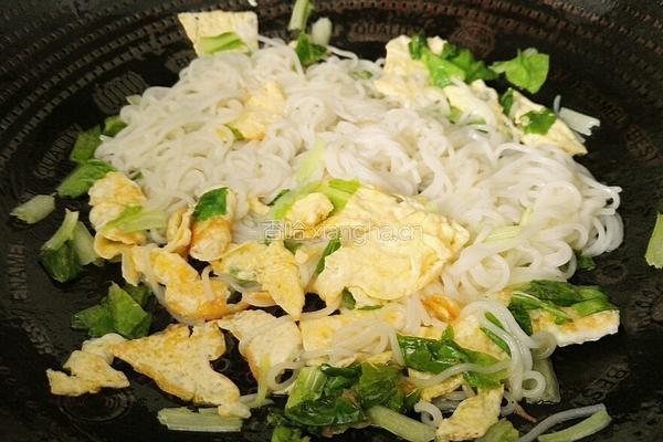 快手青菜鸡蛋面的做法图解11