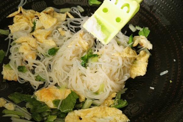 快手青菜鸡蛋面的做法图解12