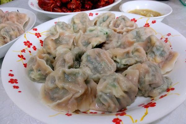 韭菜虾仁素水饺的做法图解7