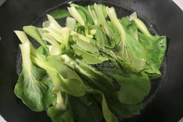 凉拌青菜香菇的做法图解4