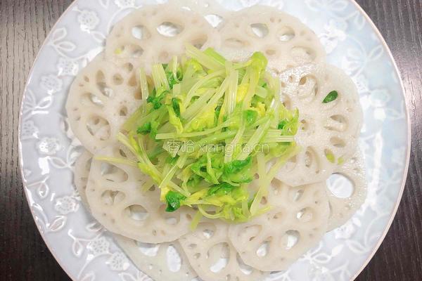 响油香芹藕片的做法图解8