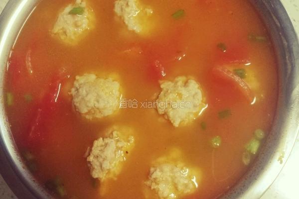 西红柿肉丸汤的做法图解6
