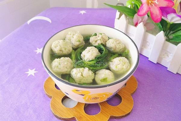 空心菜圆子汤的做法图解16