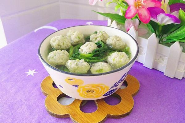空心菜圆子汤的做法图解13