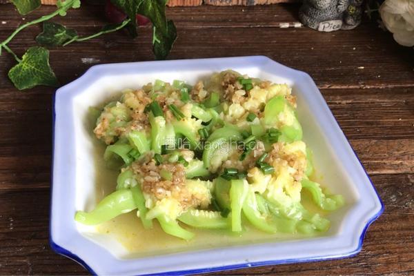 蒜蓉蒸丝瓜的做法图解13