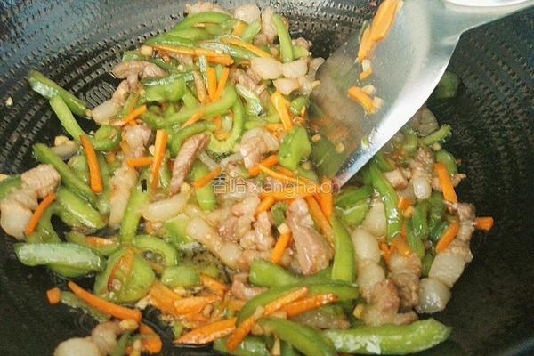 胡萝卜青椒炒肉的做法图解15