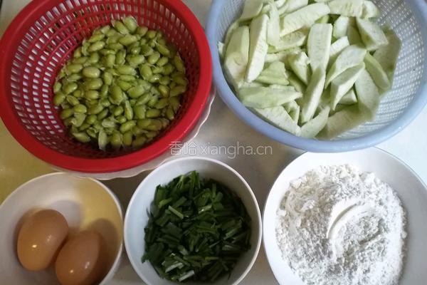 丝瓜疙瘩汤的做法图解1