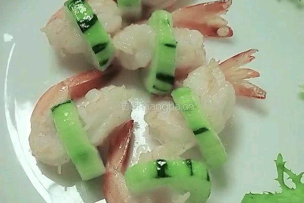 翡翠玉带虾仁的做法图解10