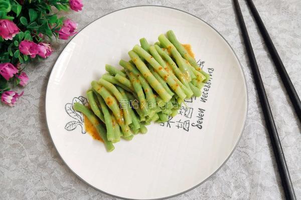 芝麻沙拉酱长豆的做法图解12