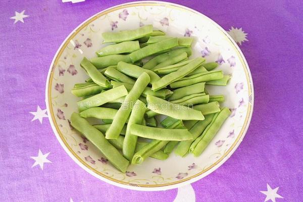 清炒四季豆的做法图解2