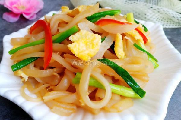 鸡蛋炒米皮的做法图解8