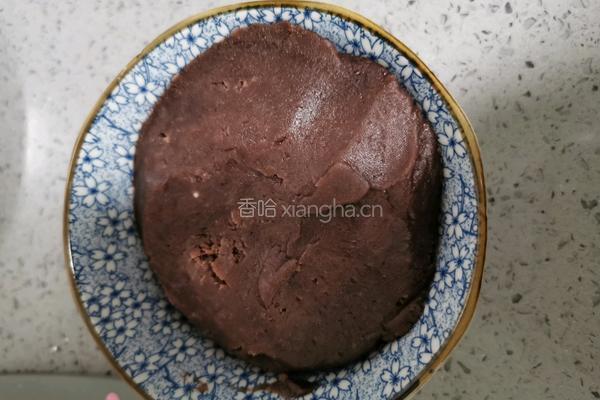紫薯豆沙糯米饼的做法图解4