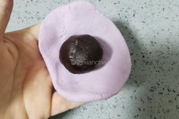 紫薯豆沙糯米饼的做法图解13