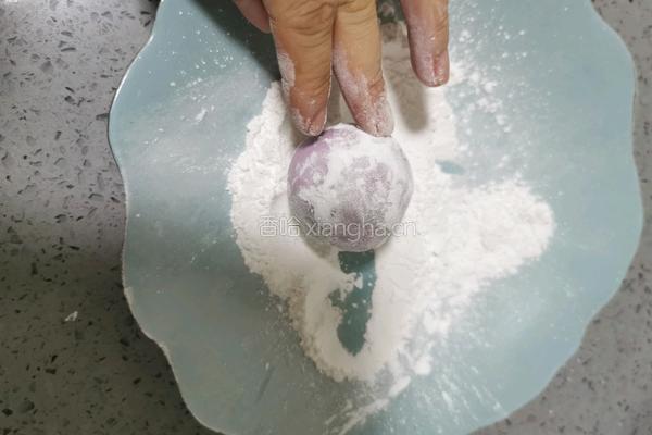 紫薯豆沙糯米饼的做法图解16