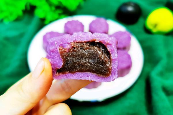 紫薯豆沙糯米饼的做法图解22