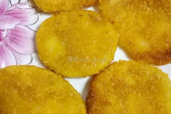 南瓜山药饼的做法图解7