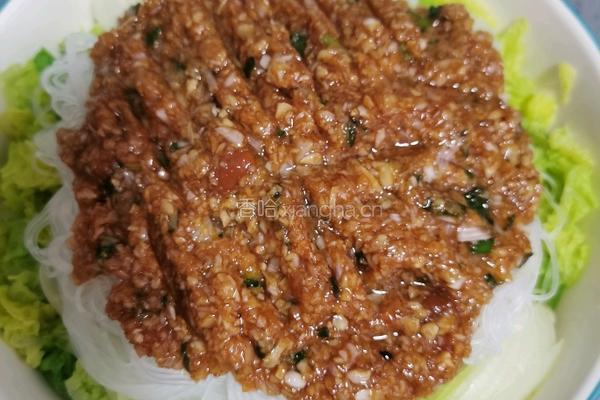 蒜蓉粉丝娃娃菜的做法图解17